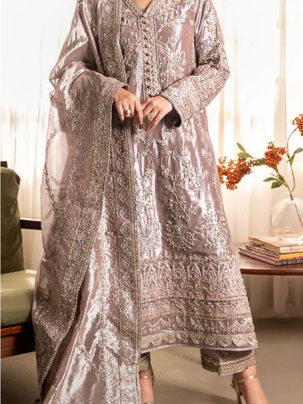 3 piece Elegant Women's Embroidered Outfit